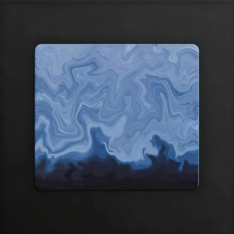 

Художественный коврик для мыши из фотоэлектрического стекла, не моющийся коврик из закаленного стекла, игровой гладкий коврик для офиса и дома, простой грязеотталкивающий коврик