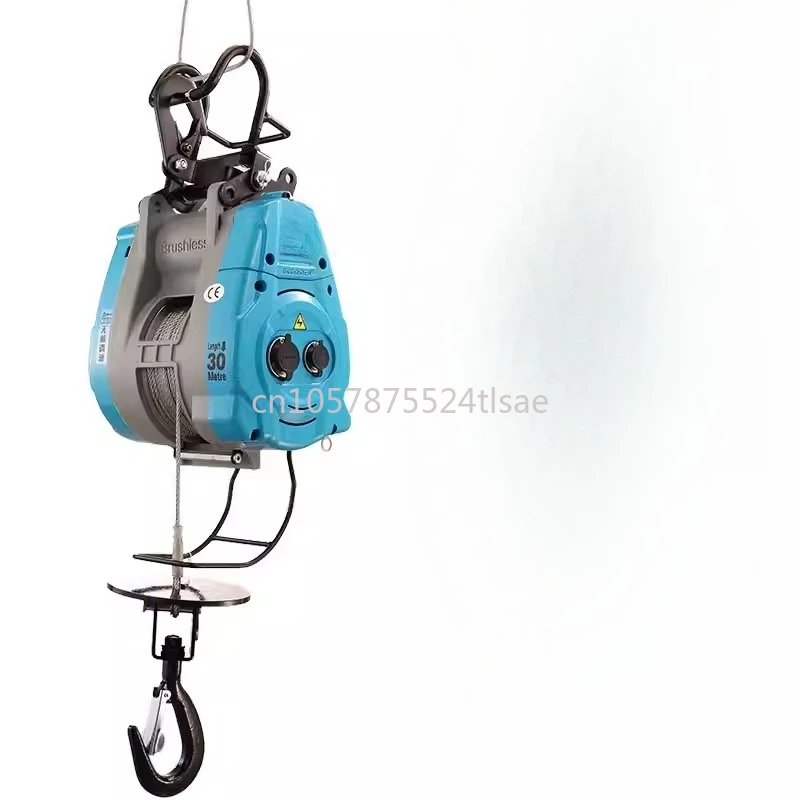 

stepless speed regulation frequency conversion brushless small diamond electric hoist 220v hanging hoist household hoist