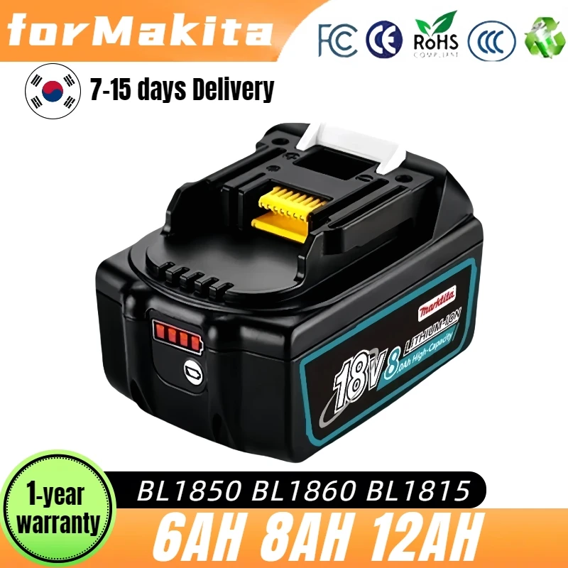 Original 18V 12000mah18650 Lithium-ion Cell Battery  Suitable For Makita Electric Tool BL1830 BL1850 BL1860 Fast Delivery