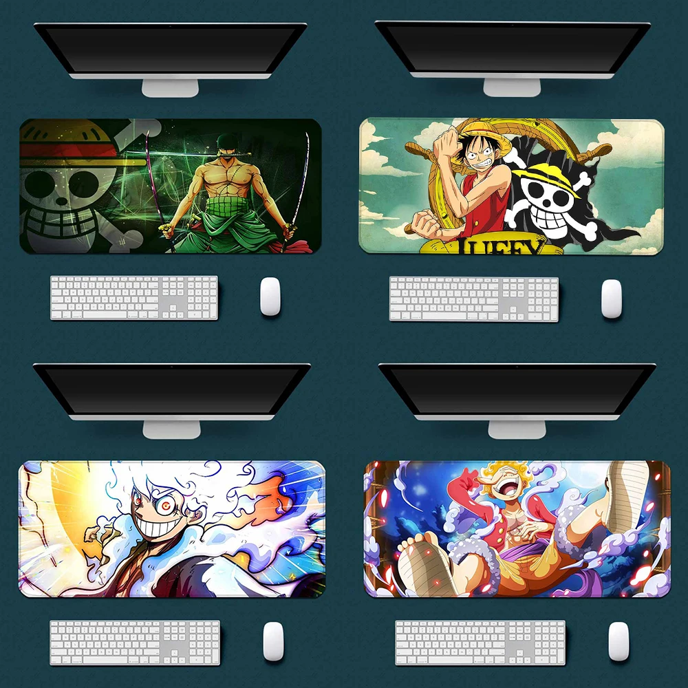 

bilibili Anime O-ONE Luffy P-PIECE Gear 5 Mousepad HD Printing Computer Gamers Locking Edge Non-slip Mouse Pad XXL90x40cm