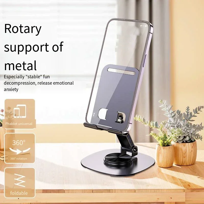 Soporte de Metal para teléfono móvil, soporte ajustable para IPhone, IPad, mesa para tableta de escritorio, soporte para teléfono móvil