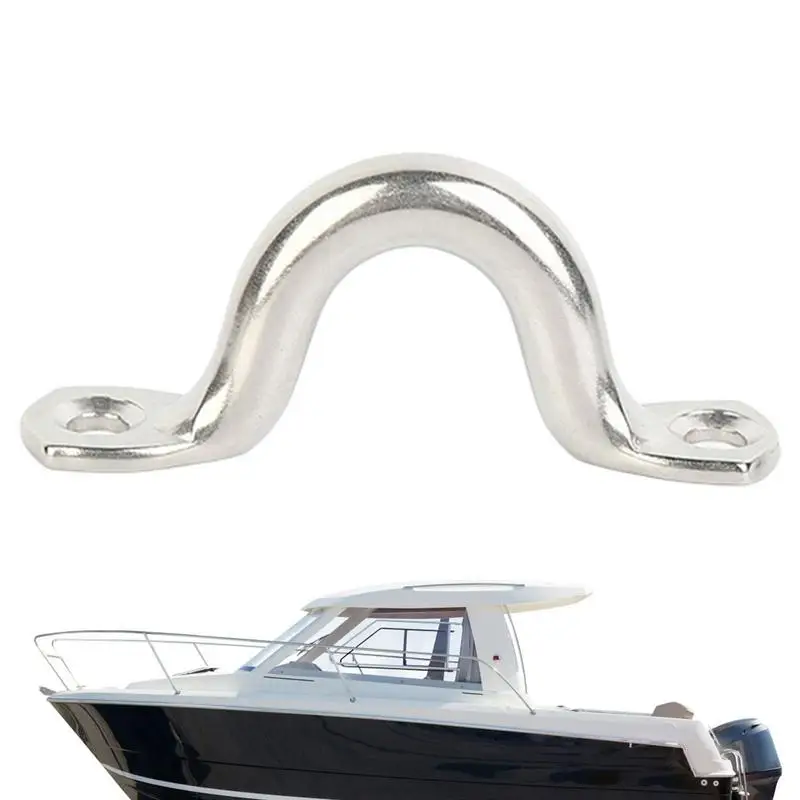 Stainless Steel Back Small Handle Hump Marine Bow Yacht Handle Fixed Door Handle Buckle Silver RV Engines Accessories