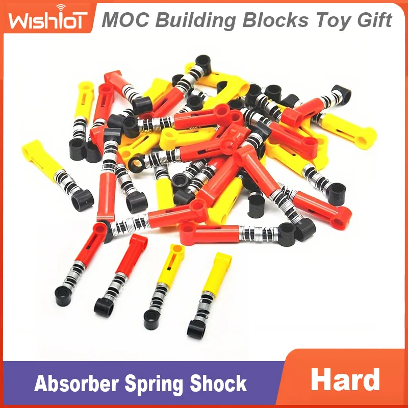 Stiff Spring High-tech Building Blocks Parts Hard Spring Shock Absorber Self-Locking MOC Bricks Toys For 76537 76138 Car Model