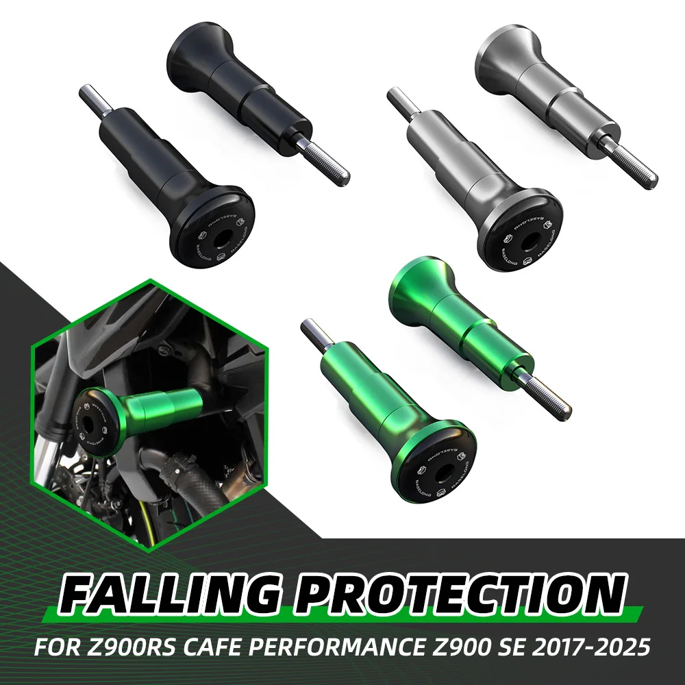 

Motorcycle For Kawasaki Z900RS Cafe Performance Z900 SE 2017-2025 Falling Protection Engine Crash Pad Frame Slider Protector