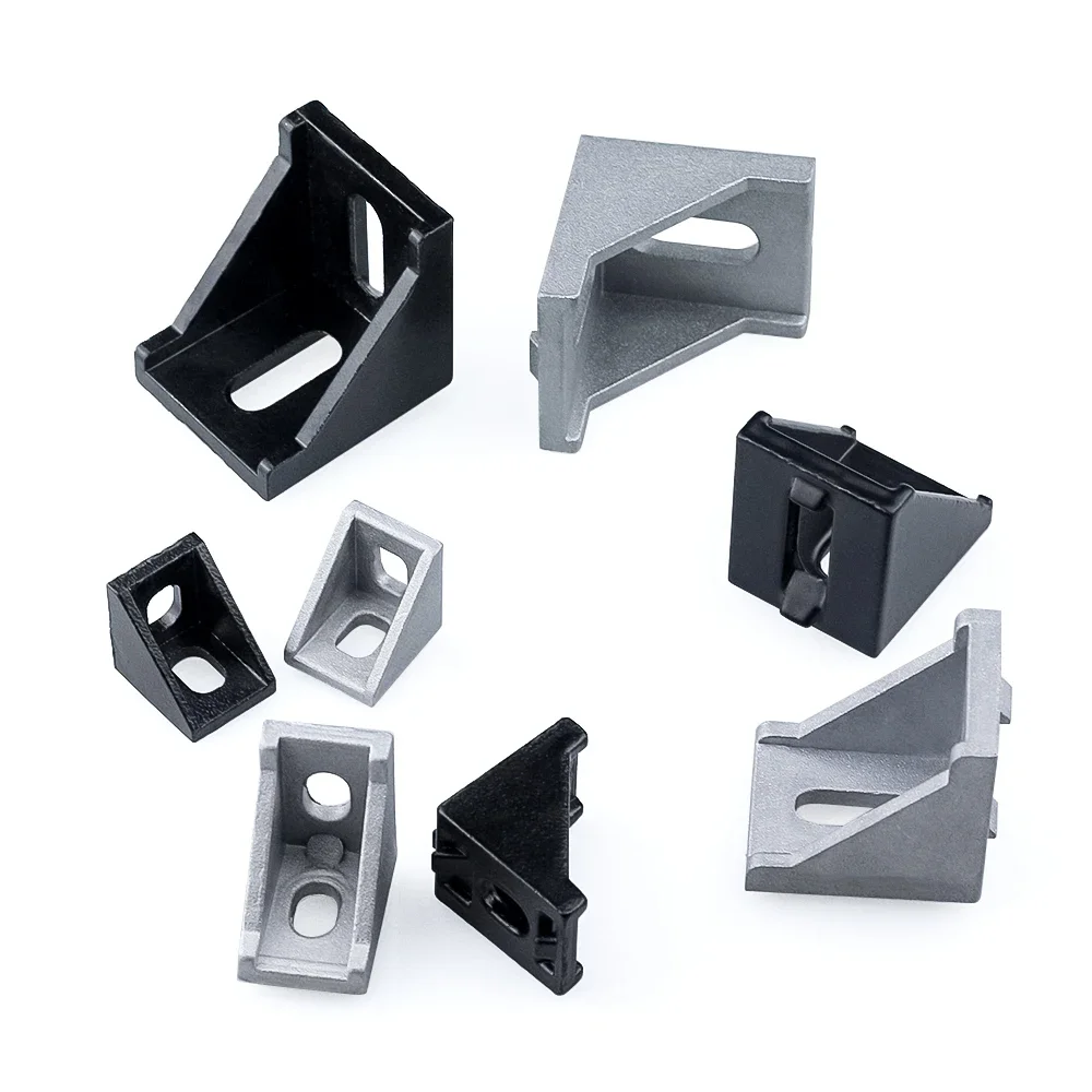 20/10/5Pcs Corner Fitting Angle Aluminum Connector Bracket Fastener 2020 3030 4040 4545 for Aluminium Profile