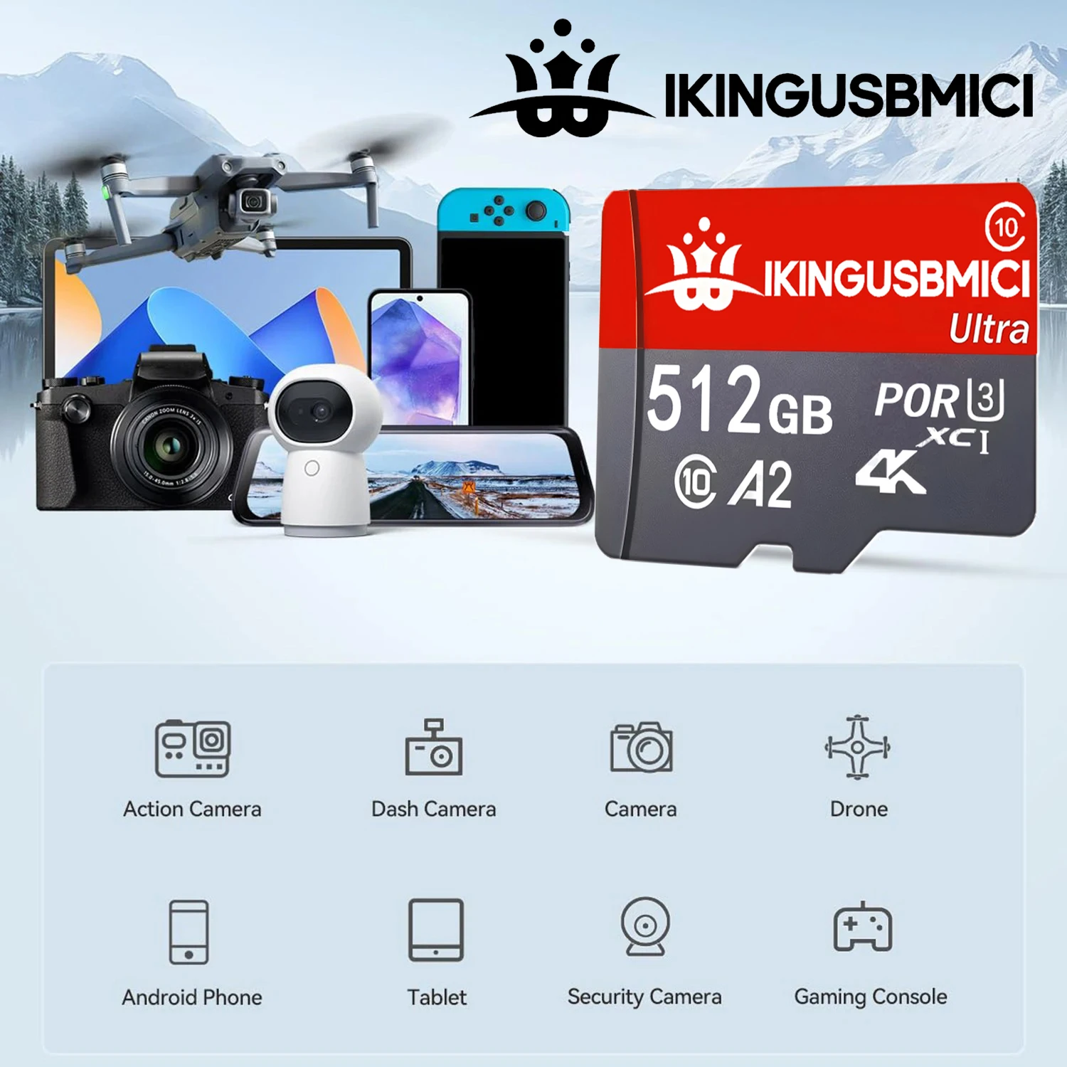 Carte Micro TF SD robuste 32 Go 512 Go 64 Go 128 Go, cartes SD, cartes TF, carte mémoire C10 U3 V30 pour ordinateur portable/smartphone/téléphone/appareil photo
