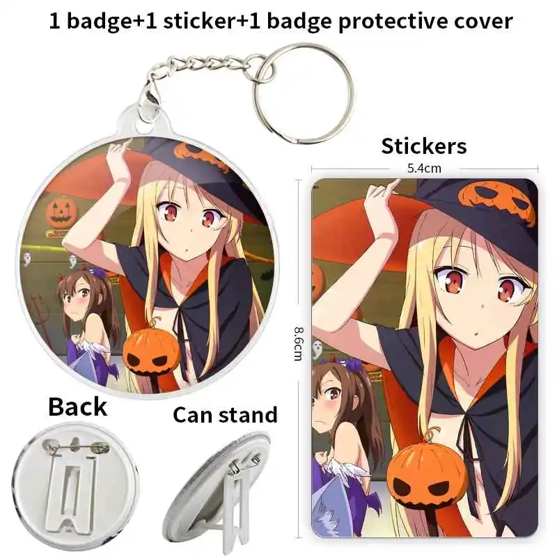 Shiina Mashiro Anime Character Badge Brooch anchor Peripherals Pin Tinplateinsignias personalizables Peripheral Customize