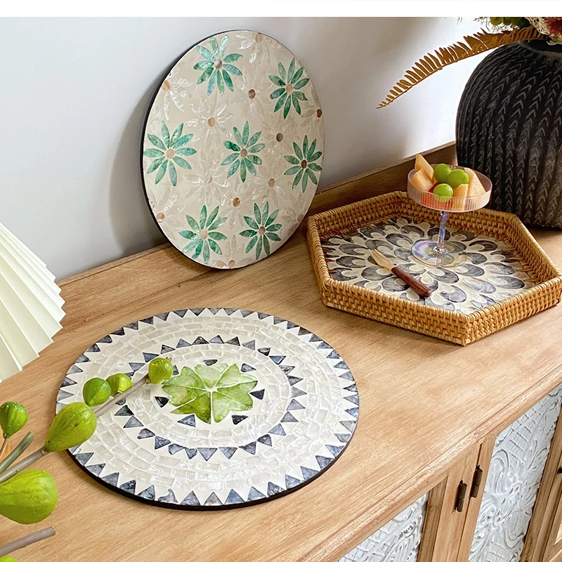 

Placemat Storage Circular Room Insulation Table Decoration