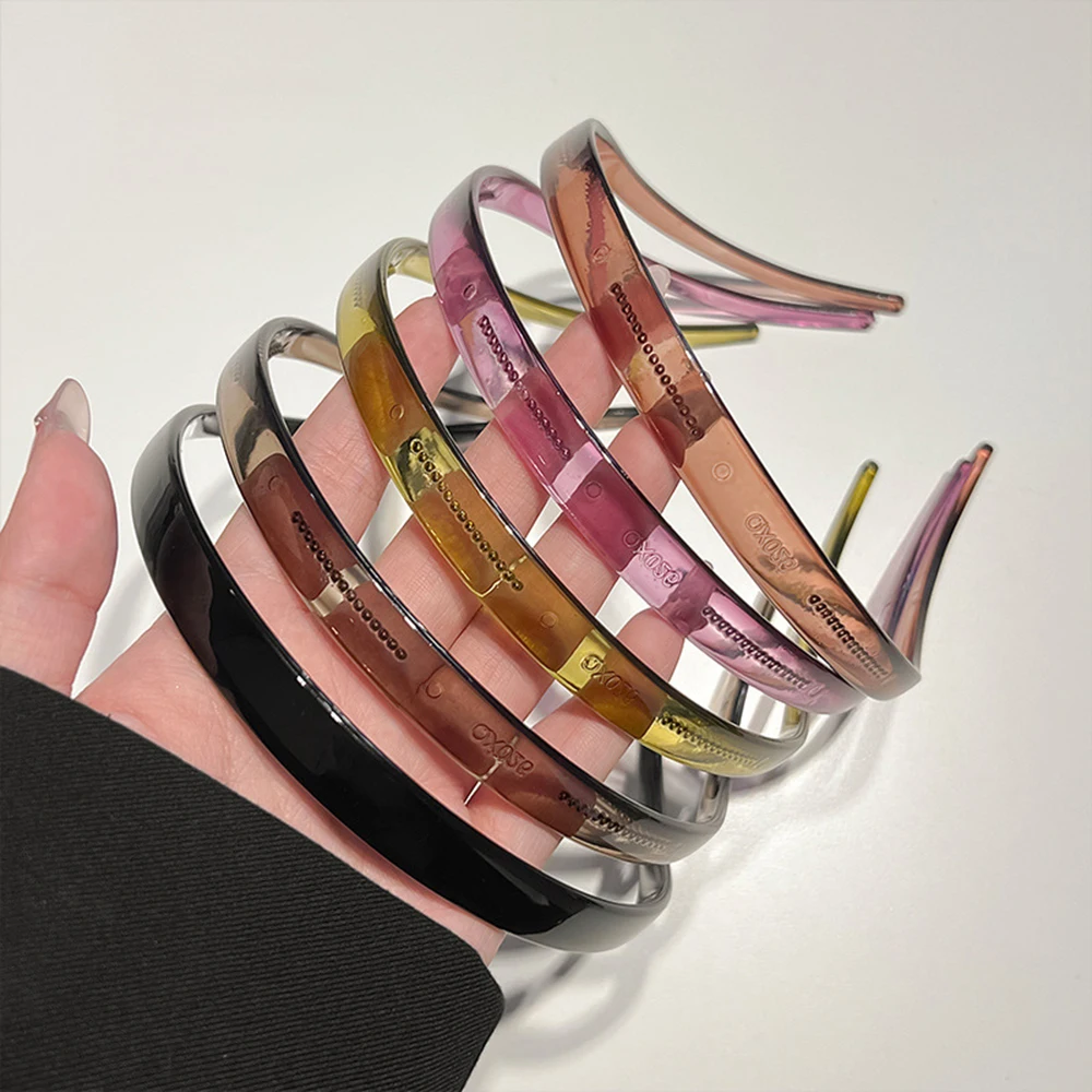 Transparent Non-slip Hair Hoop Women Headband Anti-slip Toothed Hairband Korean Style Hairstyle Fixing Tool Hair Accessories