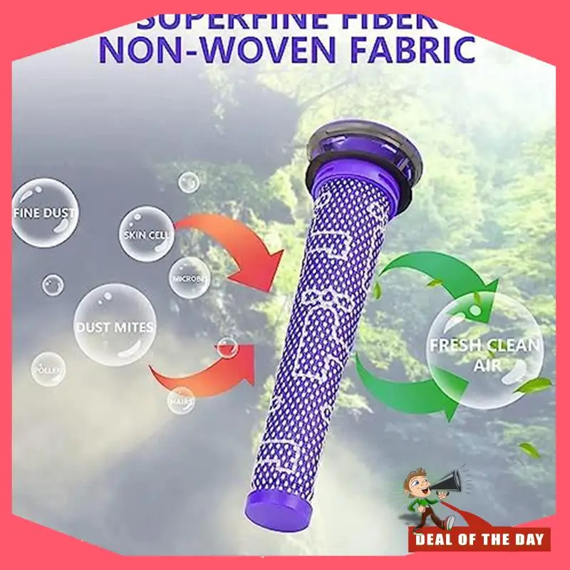 จัดส่งตลอด 24 ชั่วโมง 3 Pre & Post Filter ตัวกรองสูญญากาศเปลี่ยนชุดสําหรับ Dyson V7, V8 อุปกรณ์เสริม 965661-01 & 967478-0