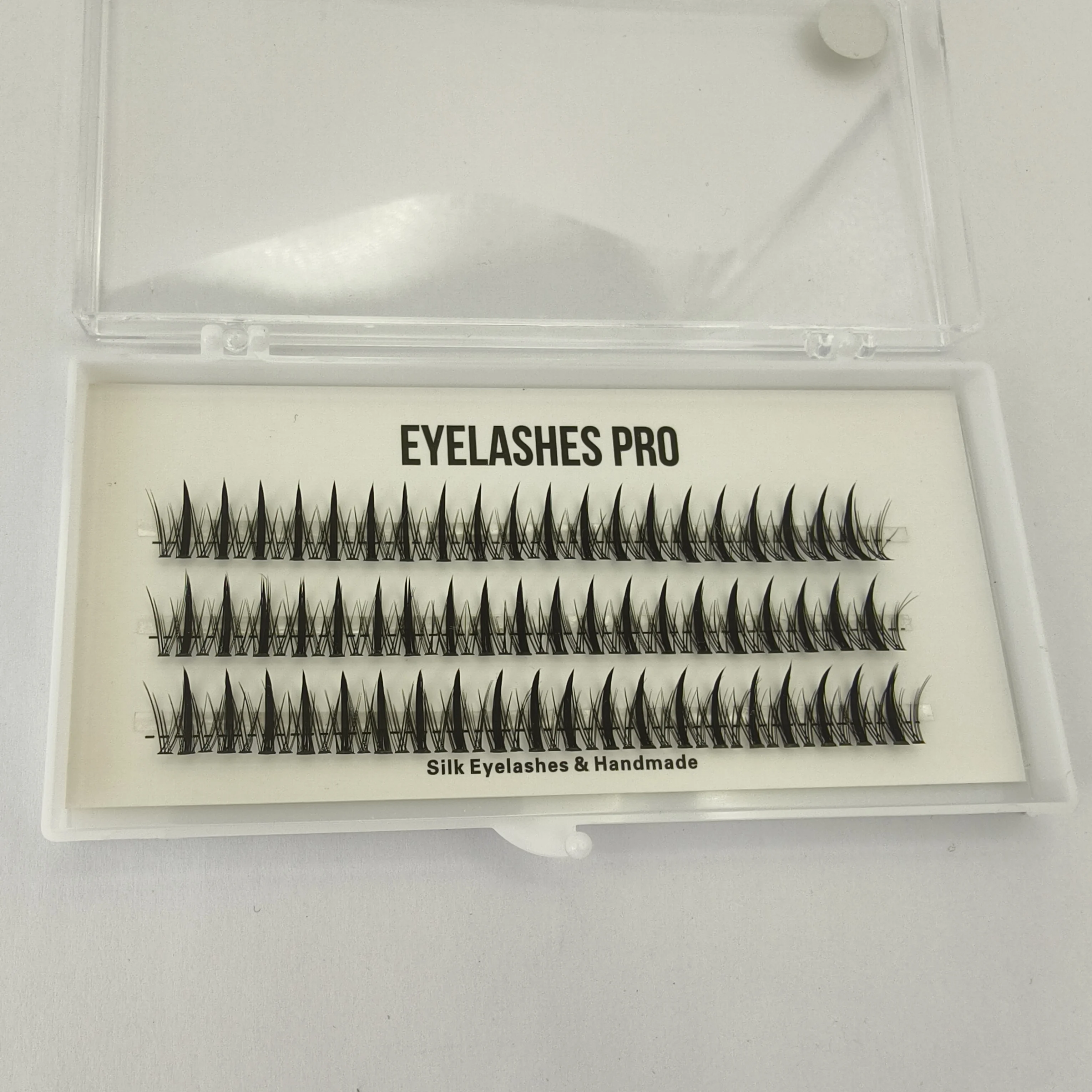 MU005 DIY Hand Made Eyelash Extension Segmented Flase Lashes Dramatic Lash Bundles Soft Ribbon Strip Eyelashes Makeup Lashes NEW