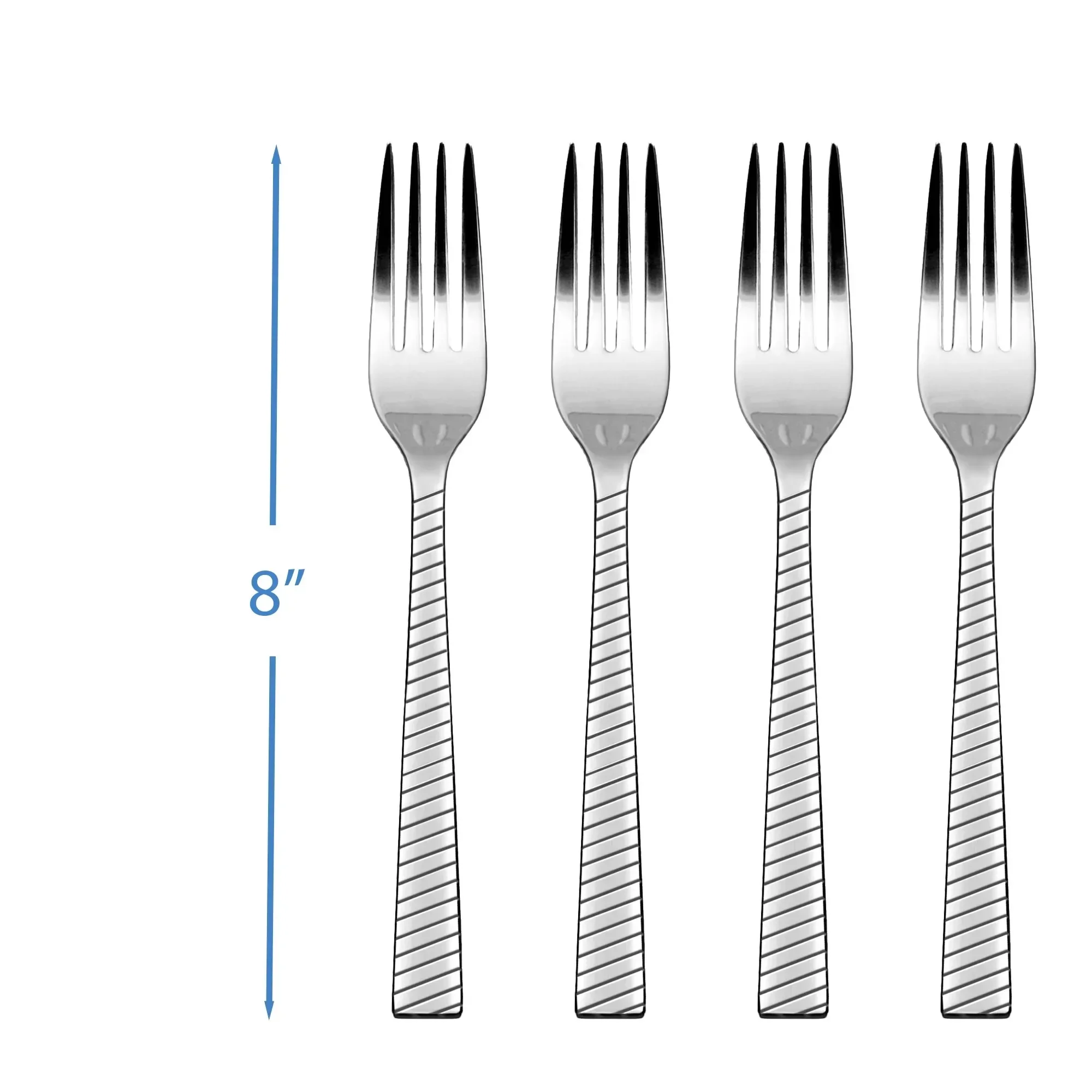 (2 stuks) 20-delige roestvrijstalen bestekset, zilver, servies voor 4 personen, 6,45 lbs, vaatwasmachinebestendig