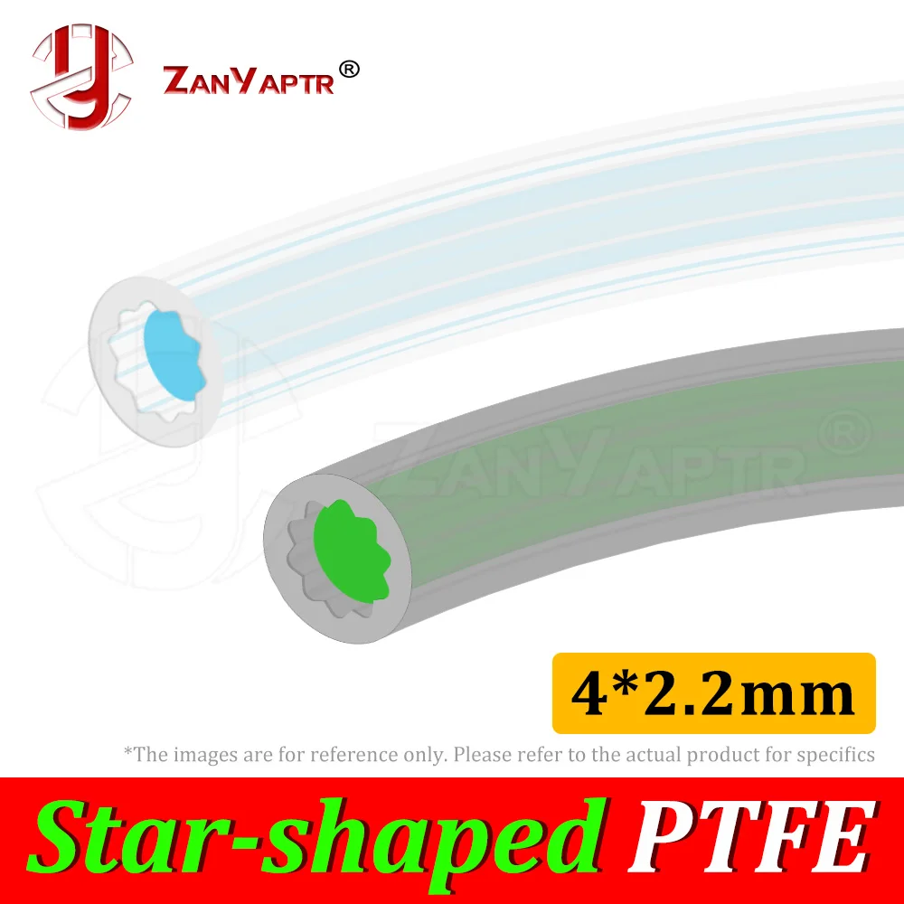 Star Shaped PTFE Tube for 3D Printer Accessories for 1.75mm Consumables ID2.2MM OD4MM for Bambulab AMS Creality