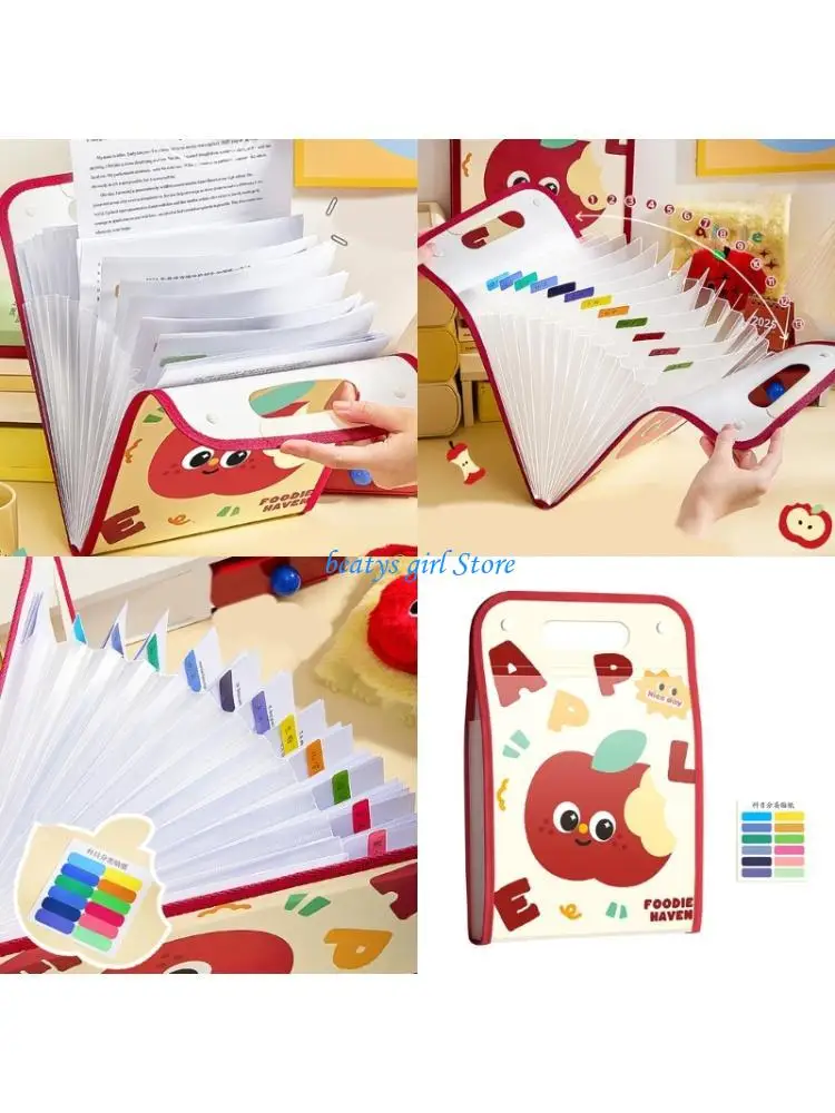 C7AB 13 Pocket Expandable Organiser Document Water Resistant Handheld File Bag
