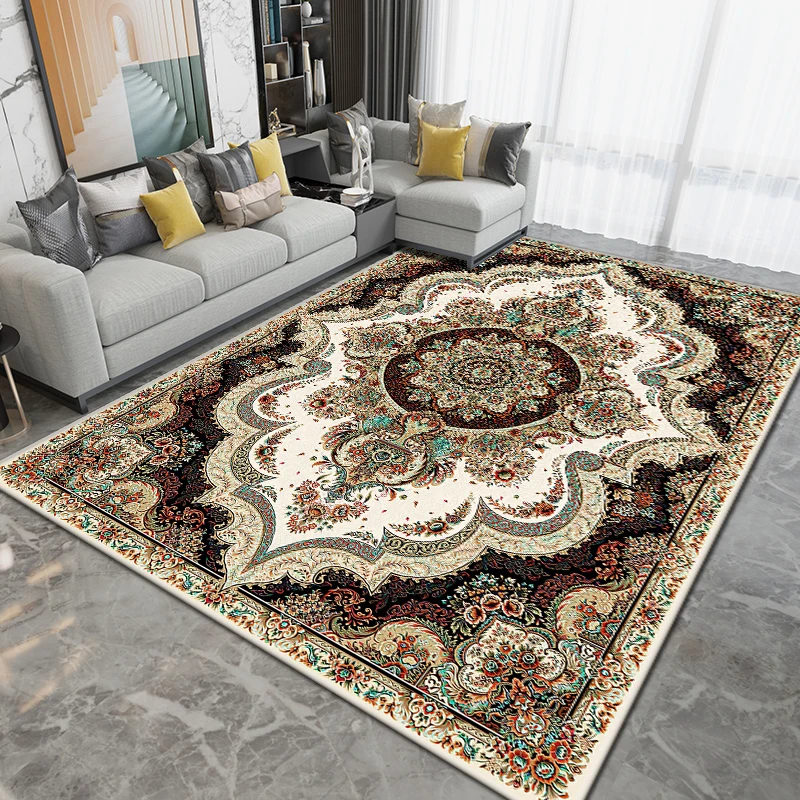 Luxury Persian Carpet Living Room Decoration Home Bedroom Room Decor Large Area Rugs Retro Non-slip Washable Floor Mats 200x300