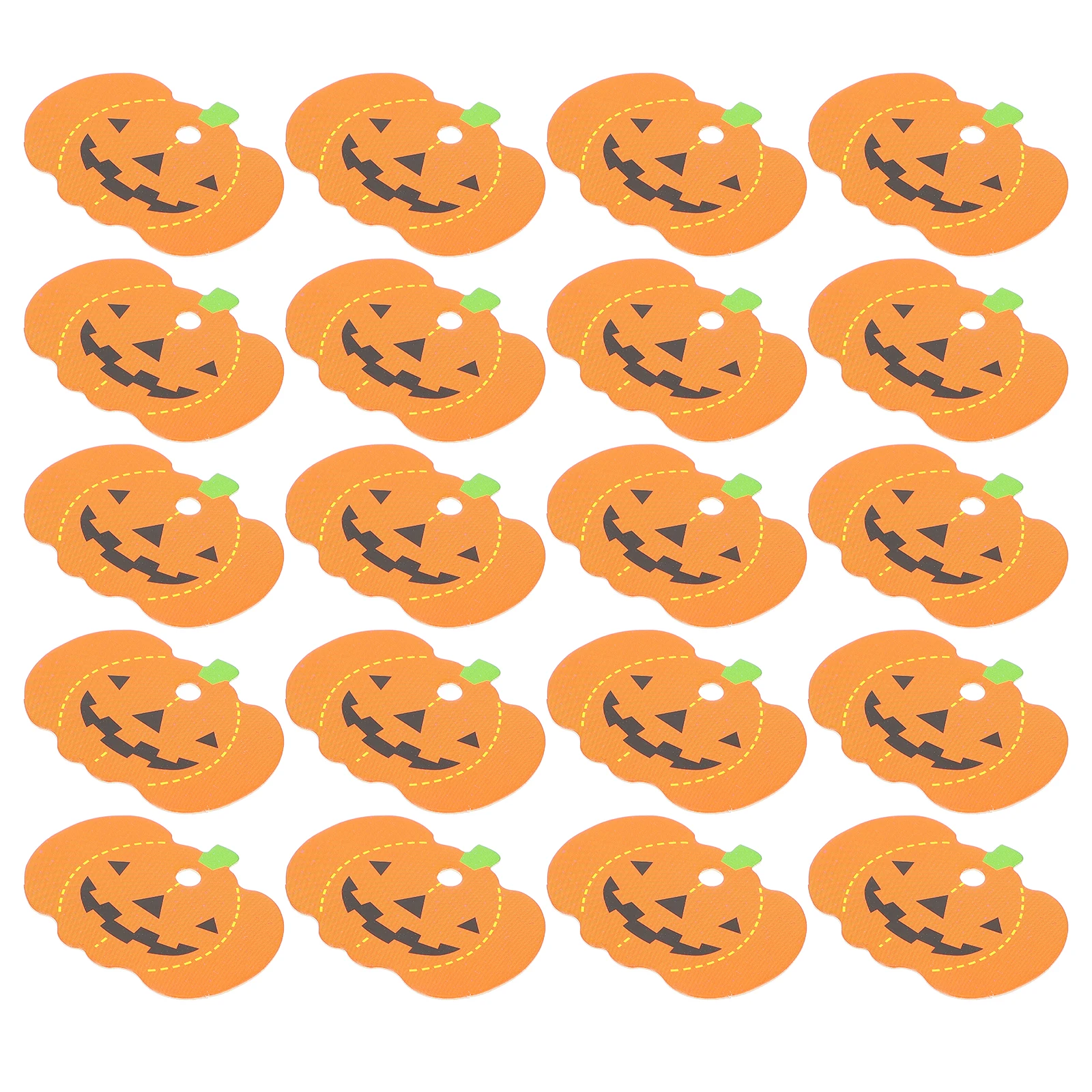 

50pcs Pumpkin Shaped Tags Thick Paper Compatible Marker Pens Pre Punch Holes Christmas Decorations Hanging Tags Gift Labels
