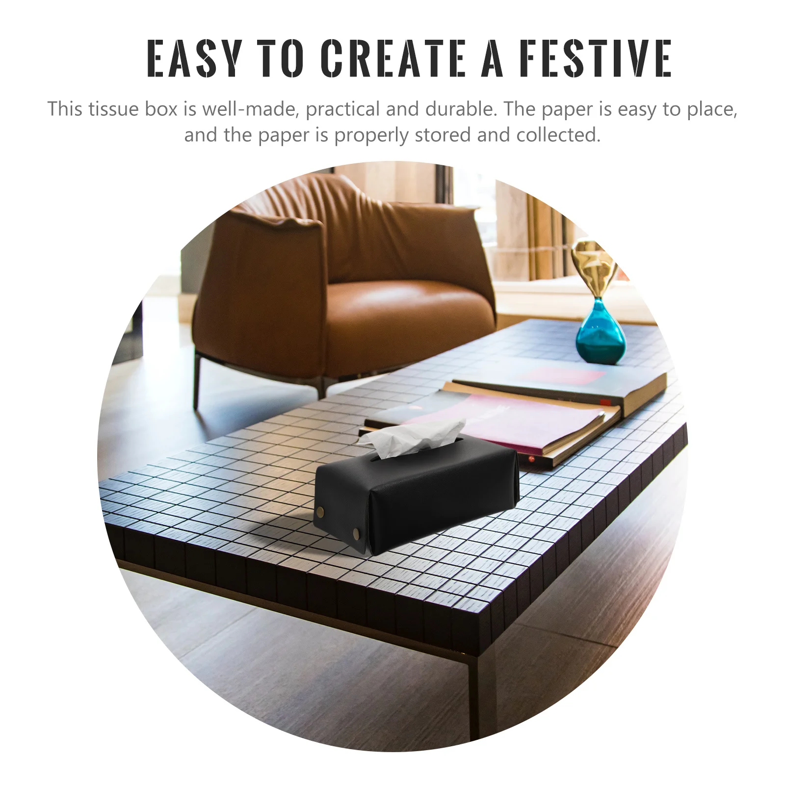 

1Pcs Waterproof Tissue Box Lightweight Dirt-Resistant Tissue Container for Home Office Outdoor Multi-Purpose Storage Solution