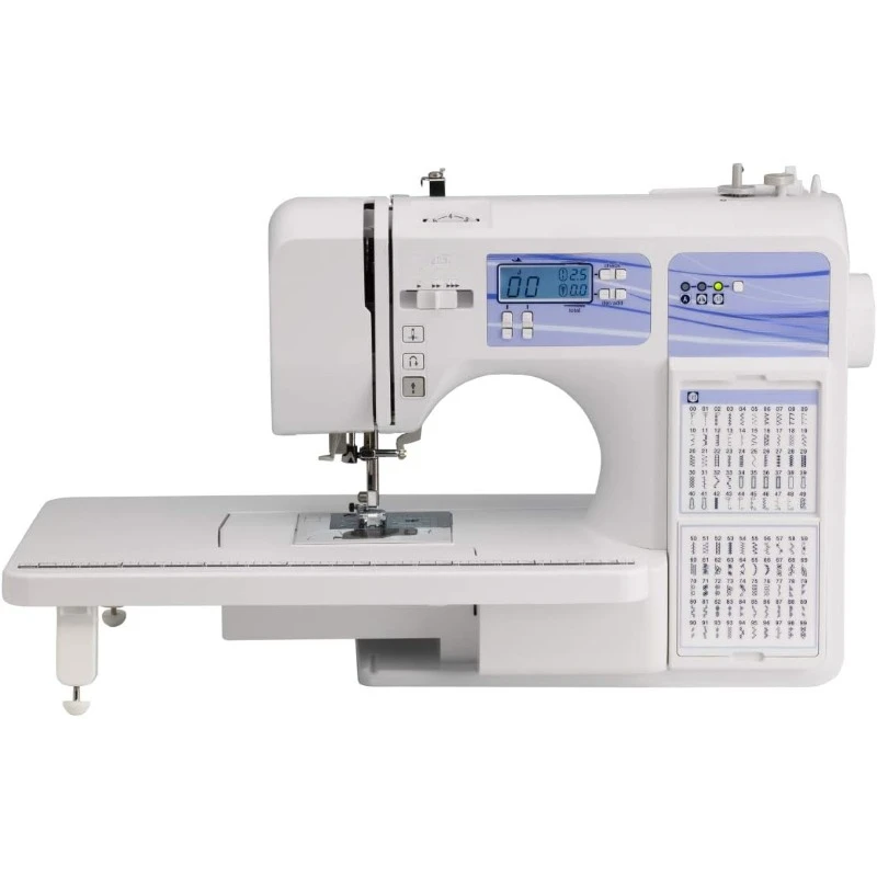 Sewing and Quilting Machine, 185 Built-in Stitches, LCD Display, 8 Included Sewing Feet