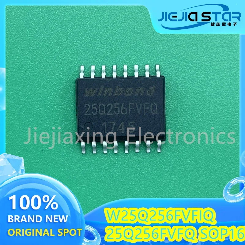 

W25Q256FVFIQ, 25Q256FVFQ, 100% Brand New Original SOP-16, 256Mb Memory, 3-10Pcs, Free Shipping Electronics