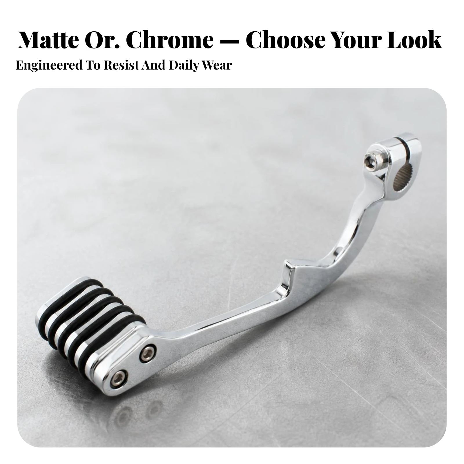 Motorcycle Lever with Rubber Pad Ribbed Motorcycle Control Lever Handlebar Controls Lightweight Compact