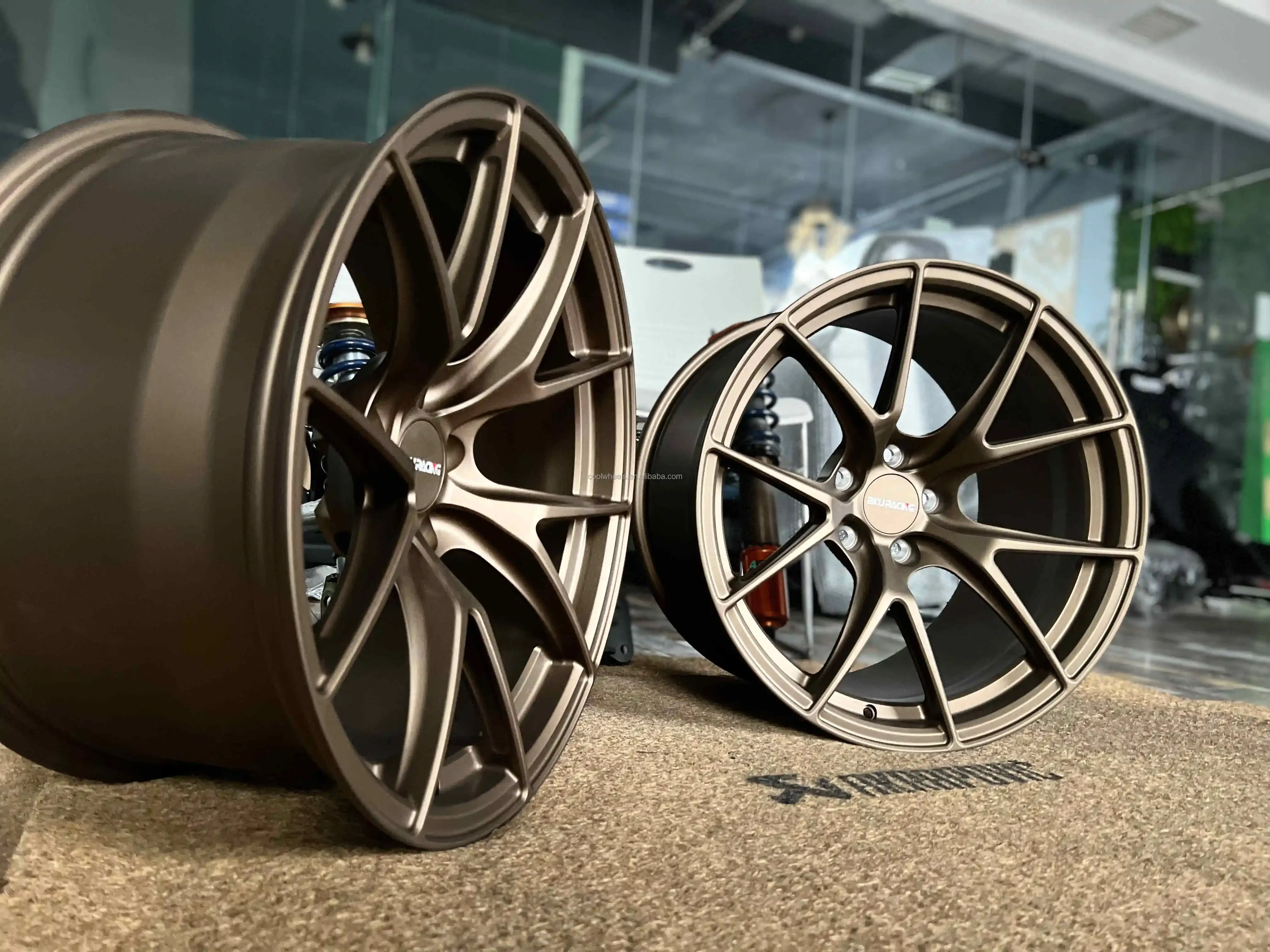 Bku Racing 5x112 5x120 Wheels 18 19 20 21 Inch Rims Bronze Alloy Forged Passenger Car Wheels for Wheels E60 E46 E39 E92 F10