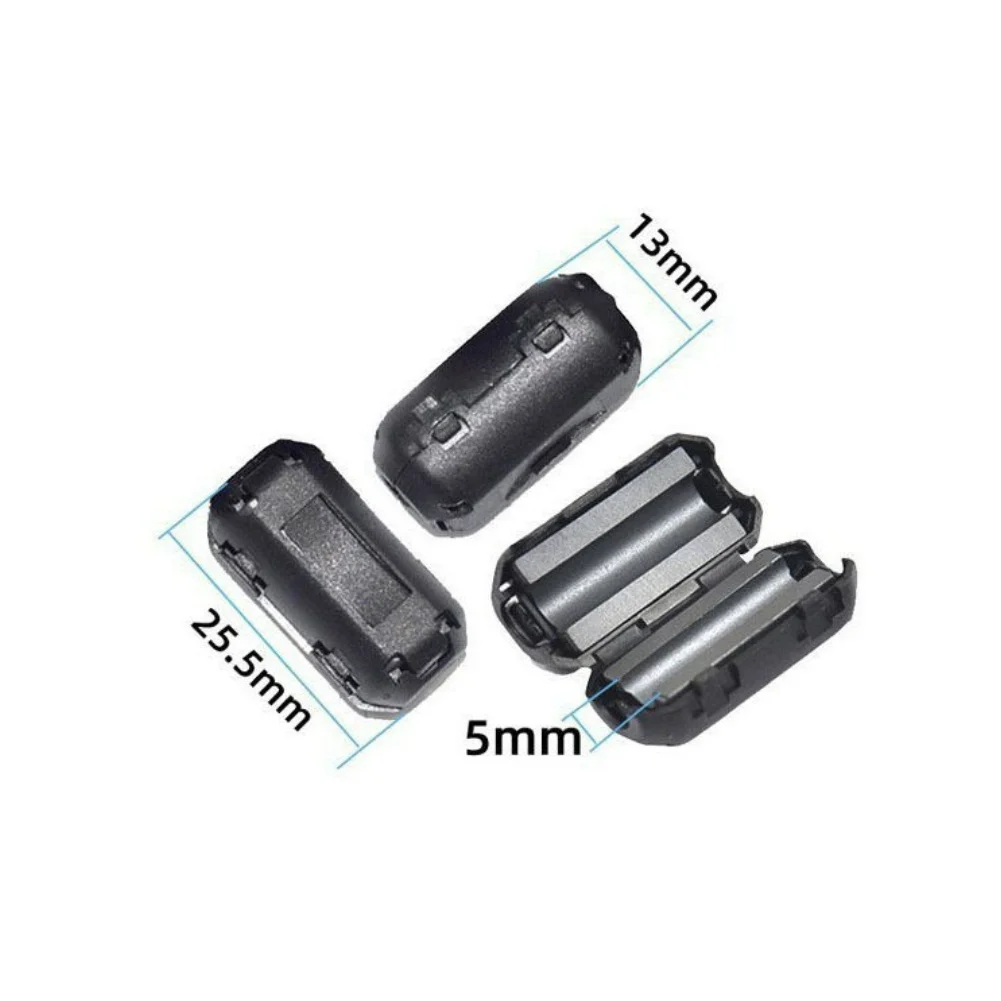 

28 шт. ферритовых бусинок-фильтров (клипсы) для подавления помех ЭМП/РЧИ, подходят для кабелей питания, USB, сетевых, телефонных и аудиокабелей