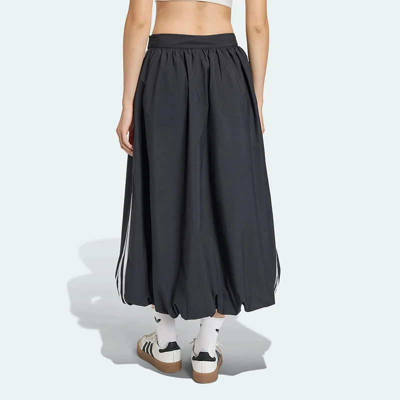 New Adidas Originals Sporty Midi Skirt Loose Fit Casual Streetwear Skirt with Side Stripes Comfortable Elastic Waist Skirt 5