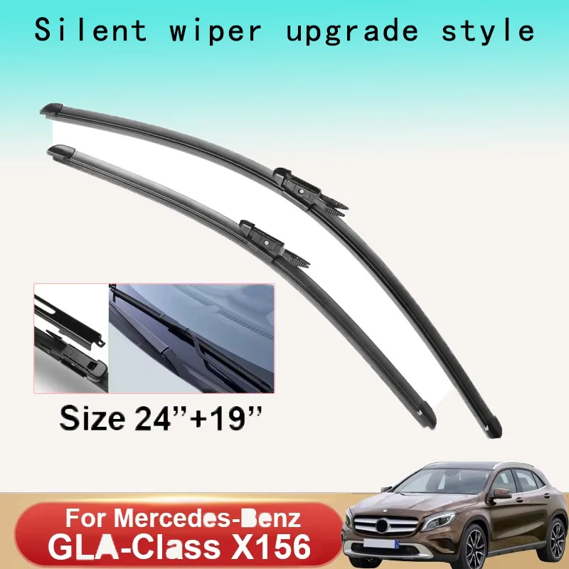

TONLINKER Wiper Blades For Mercedes-Benz GLA-Class X156 2013 2014 2015 GLA 200 250 200d 45AMG 4MATIC Car Accessories Wiper Blade