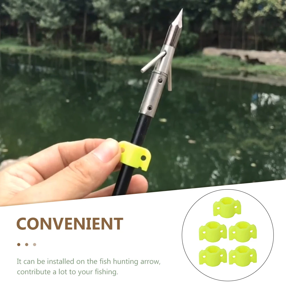 

5 Pcs Fish Shooting Slider Fishing Accessory Accessories Bowfishing Arrows Safety Slides Kits Plastic Bows Hunting Equipment