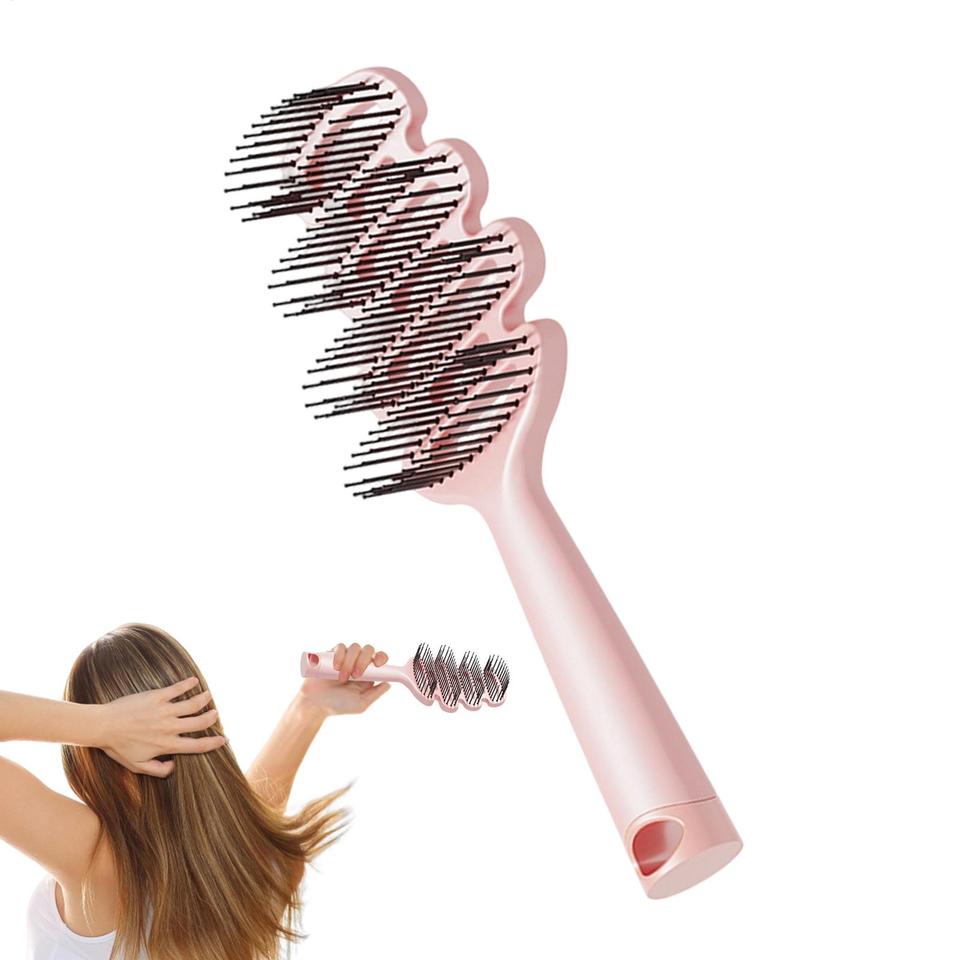  Bristle Hair Comb Hollow Detangling Hair Brush Women Scalp Massage Brush Curly Hairbrush Salon Hairdressing Styling Tools 