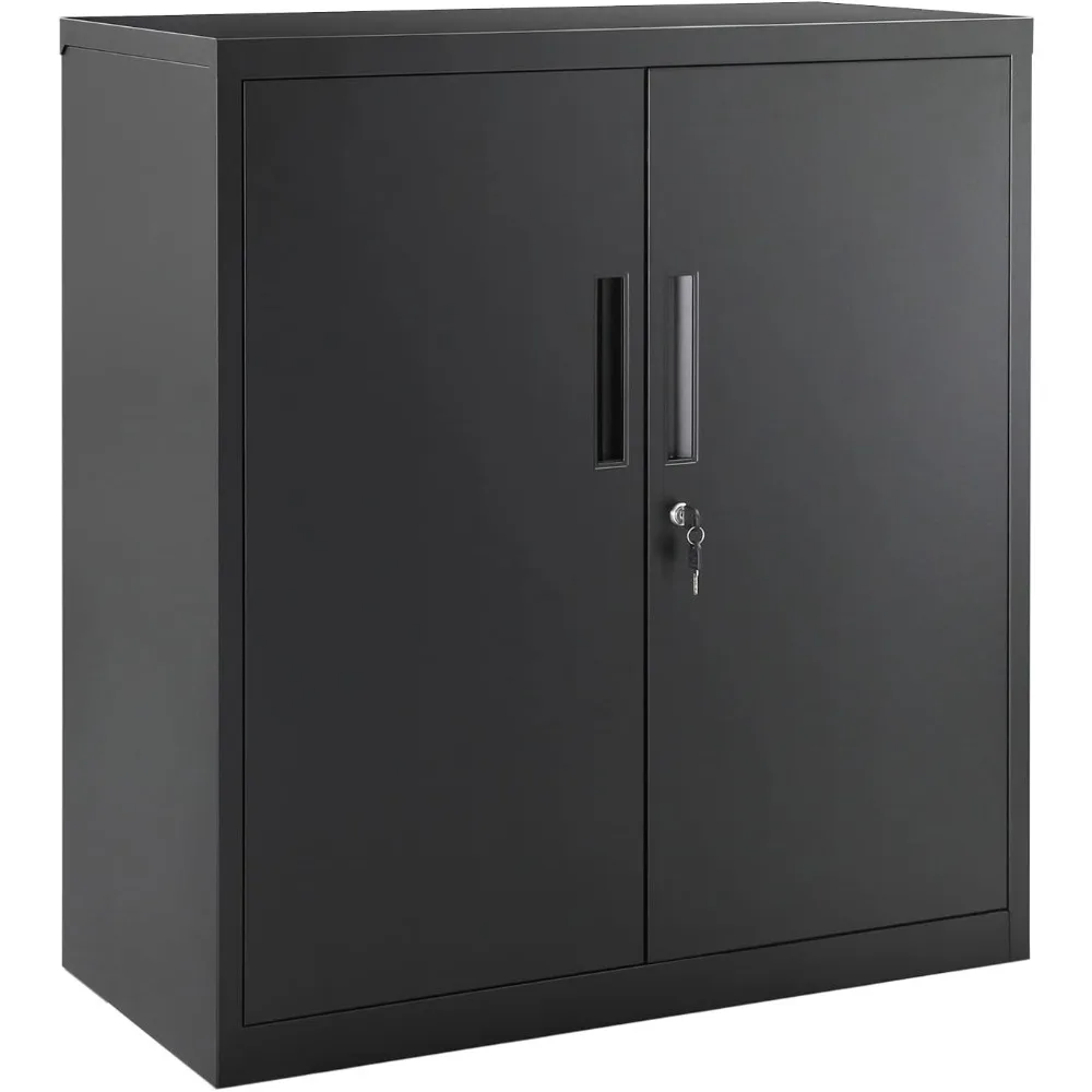 

Garage Cabinet, Metal Storage Cabinet with Doors and Shelves, for Home Office, Garage and Utility Room