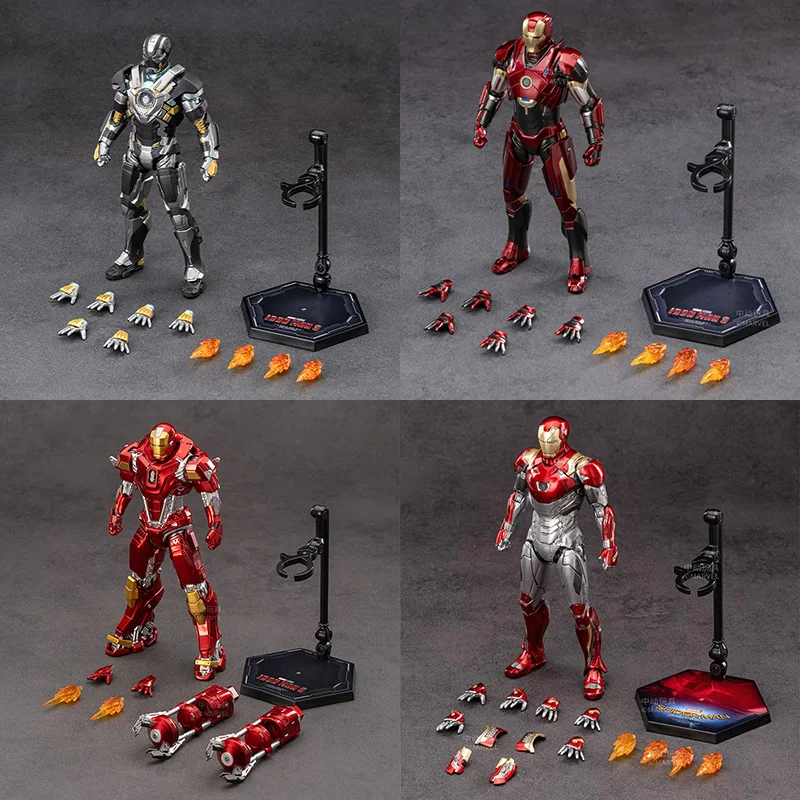 

ZD Toys Marvel Studios Iron Man MK24 Action Figure Poseable Joints Officially Licensed Infinity Saga Collectible Model Boys Gift