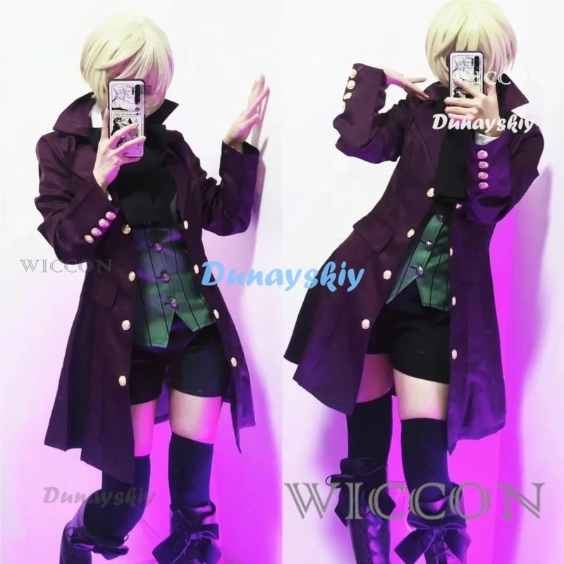 วิกชุดคอสเพลย์ผู้หญิง Alois trancy Alois สีดำชุดทั้งชุดชุดเครื่องแบบผู้ใหญ่ผู้ชาย Baju karnaval ฮาโลวีน