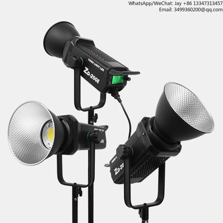 

2026200W LED Photography Light 2700-7500K Stepless Dimming Camera Light Studio Spot Fill Light Professional Photographic Equipme