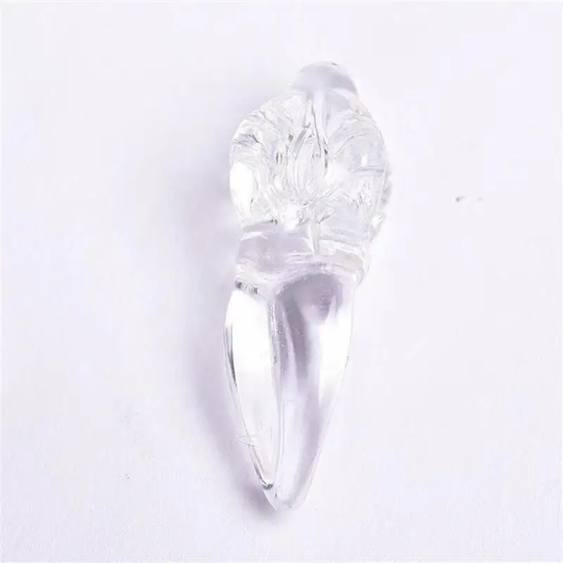 

5PCS Natural Clear Quartz Vajry Pestle Carving Figurine Healing Quartz Reiki Lucky Cute Festival Gift 30X10MM