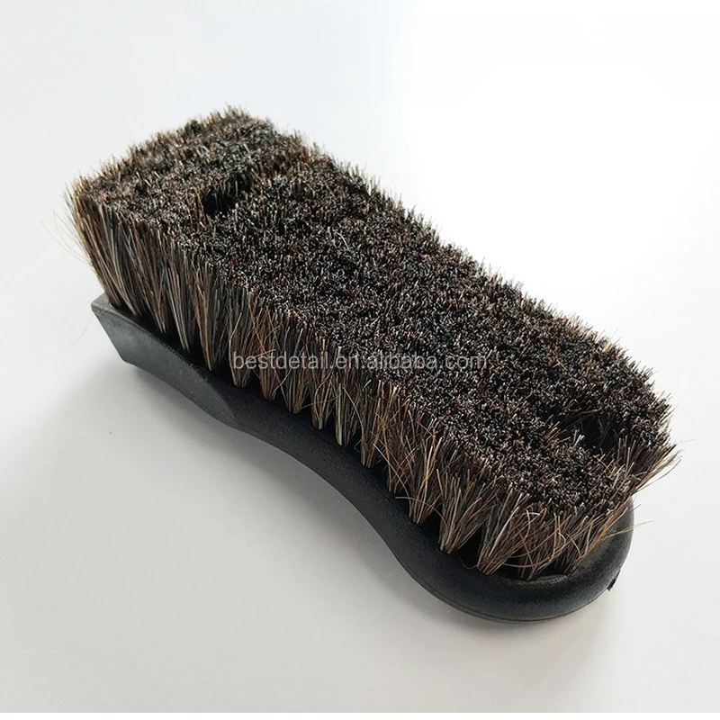 New Premium Auto Detailing Car Care Interior Cleaning Products Long Bristle Horse Hair Leather Cleaning Brush