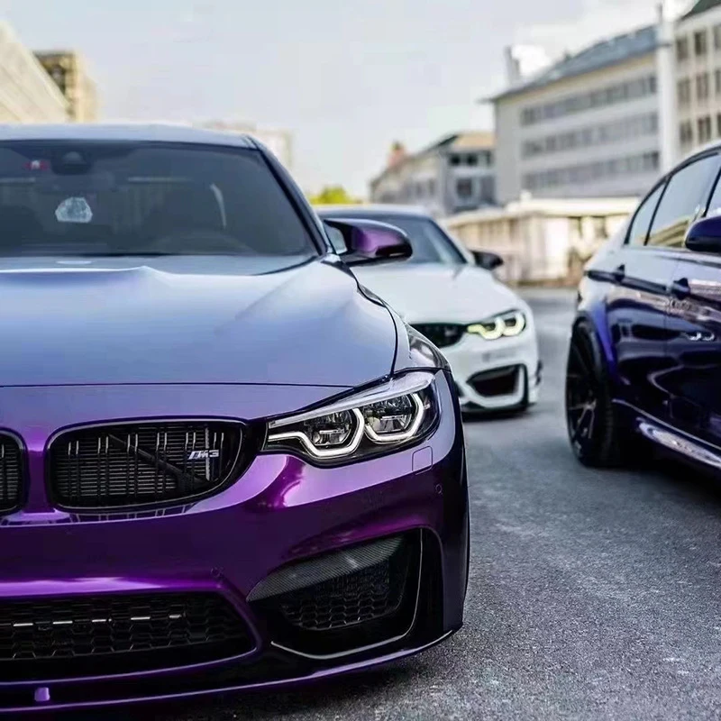 

Color-Changing Series Wrap Film Black Fantasy Purple Car Sticker Film Gray Paint Car