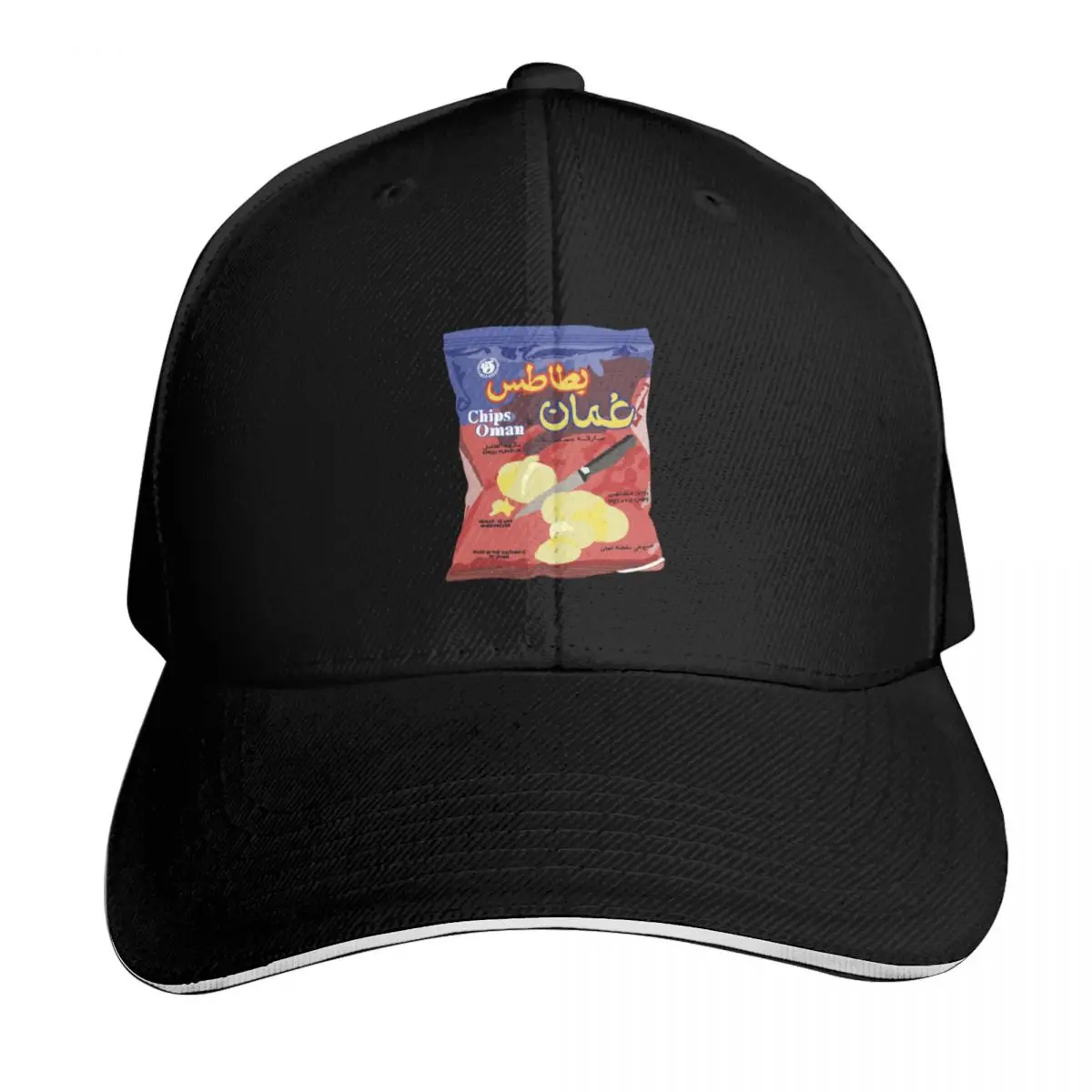 

chips oman Baseball Cap black fashionable Cosplay winter hats for men Female Men's