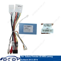 Adaptador de arnés de cableado de coche de 16 pines, decodificador de caja Canbus, Cable de alimentación Android para Subaru Forester XV WRX Levorg Outback 2012-2017
