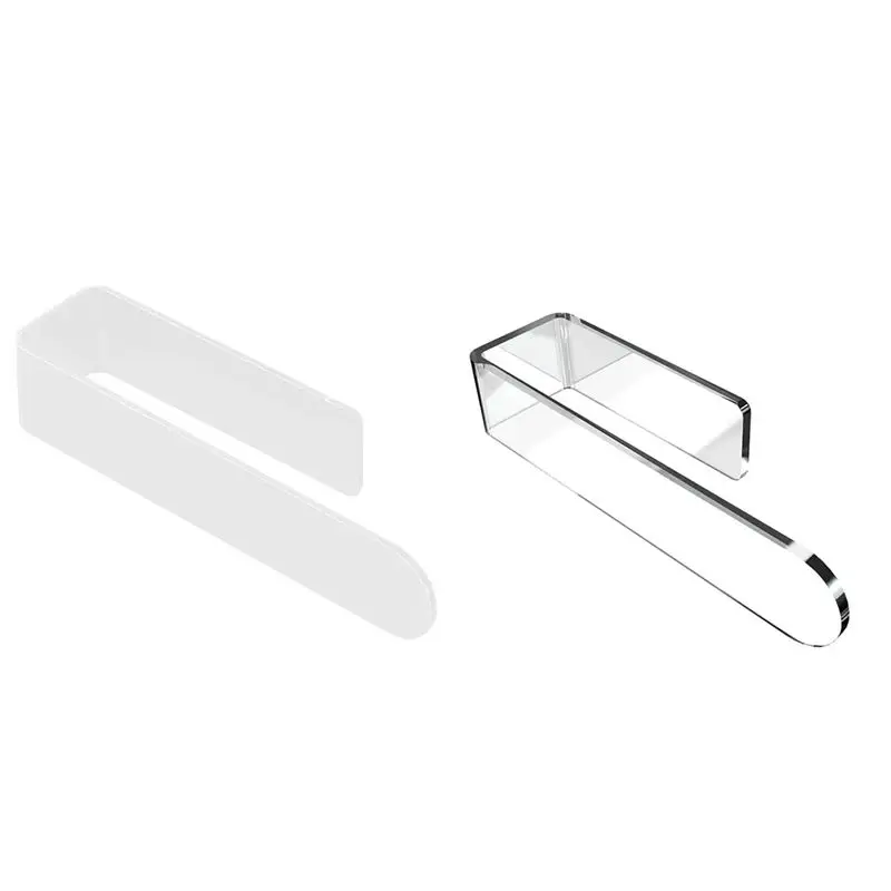 

FIZP 2PCS U Shape Bathroom Acrylic Towel Bar Hand Towel Holder, Self Adhesive Towel Rack For Bathroom Wall Mounted Durable C