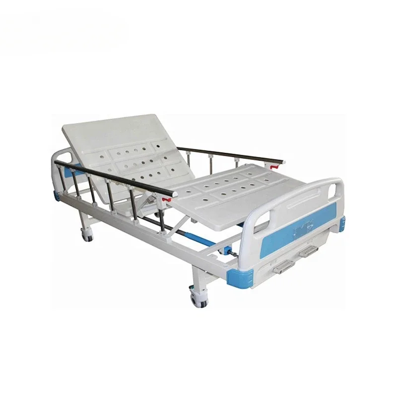 Manufacture Slatted Single-Crank Hospital Bed with Optional Accessory for Hospital Patient Use