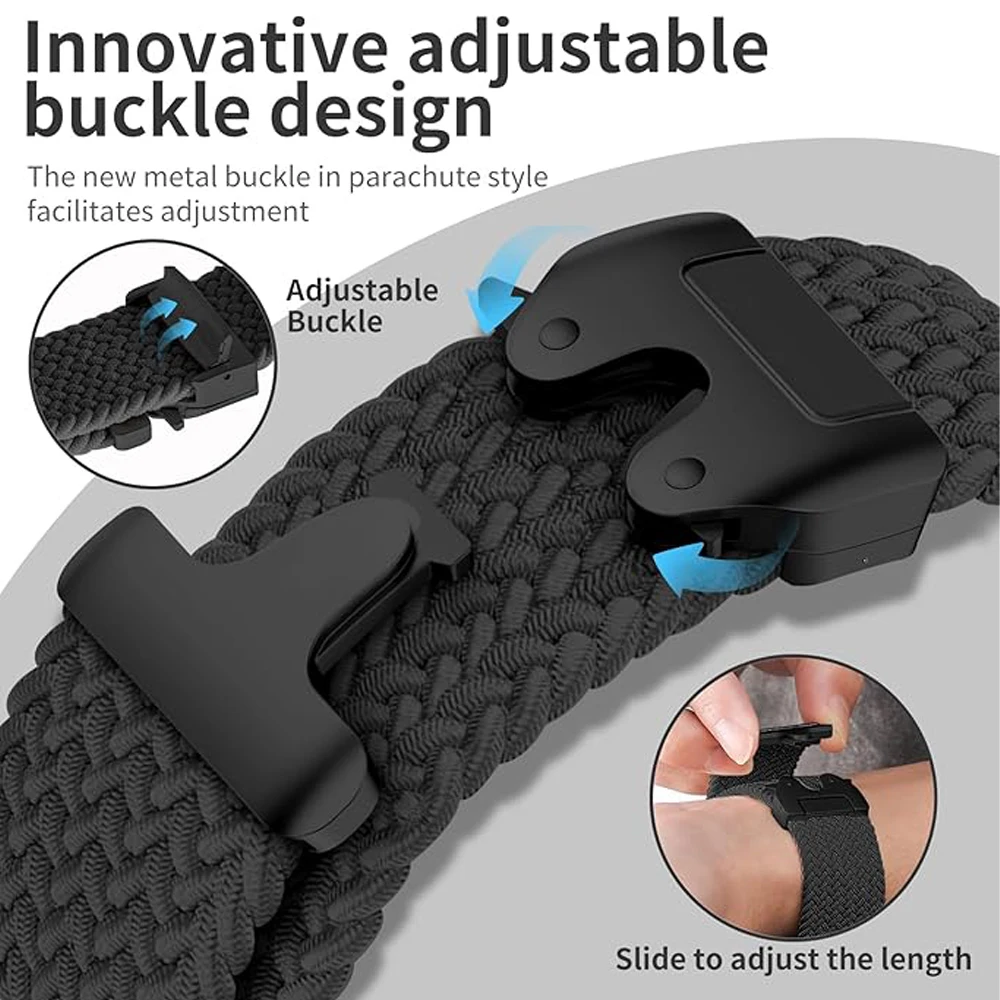 Cinturino in nylon con fibbia per paracadute 22mm 20mm per Samsung Galaxy Watch 7/6/5/4/Active 2 40mm 44mm 6 4Classic Gear S3 cinturino braccialetto