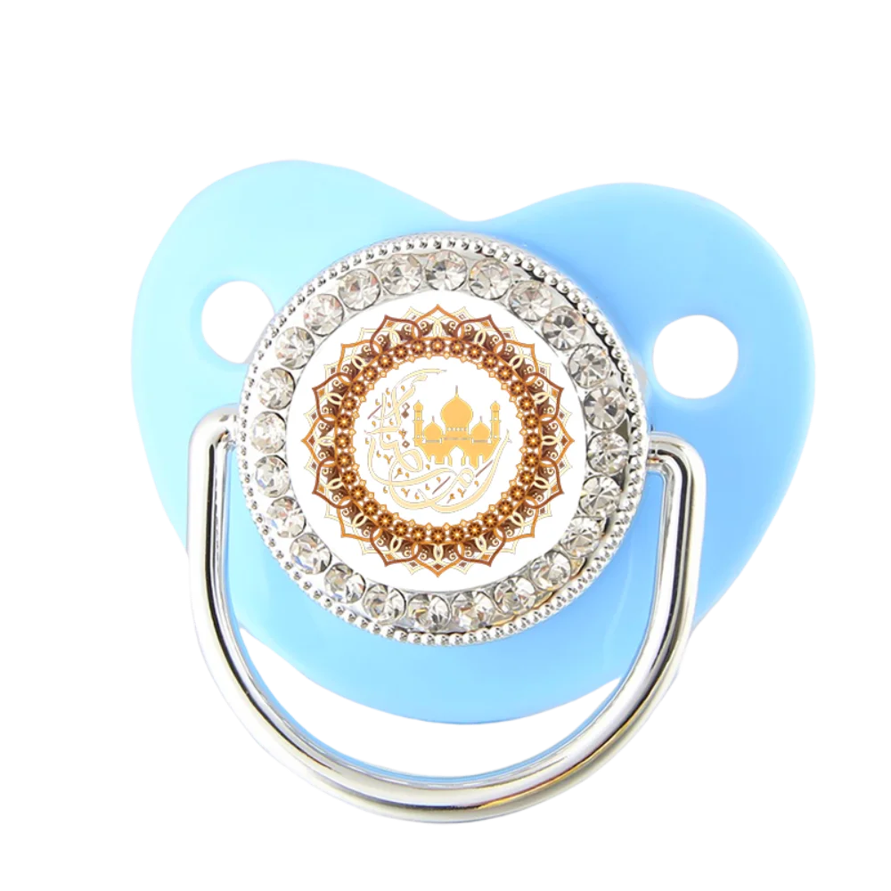Middle East Style Muslim Baby Pacifier with Dust Cover Newborn Soother Silicone Teething Chew Toy Kawaii