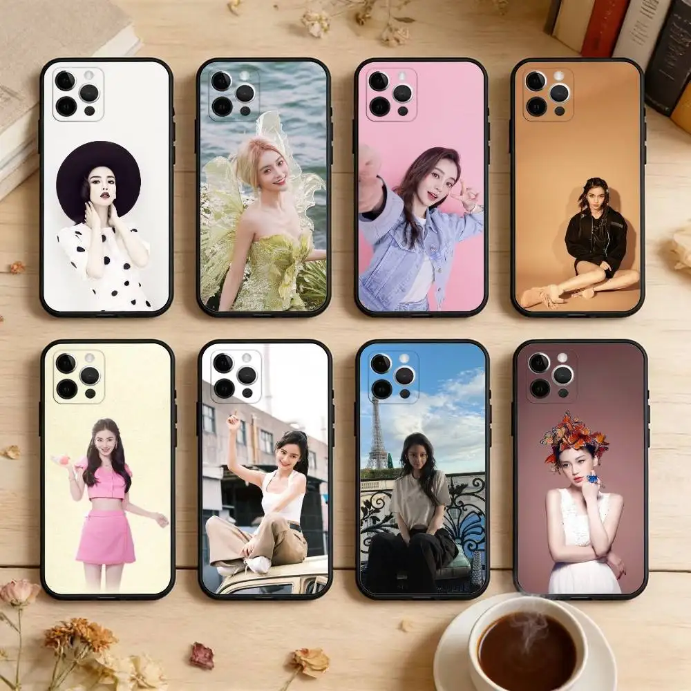 

A-Actor A-Angelababy Phone Case For iPhone 17,16,15,14,13,12,11 Plus,Pro Max,XS,Soft Silicone Black Cover