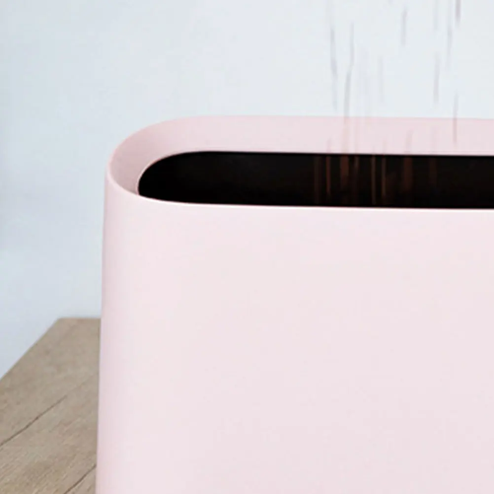

Desktop Trash Can Table Waste Container Mini Garbage Junk Case Automatic Office Cans