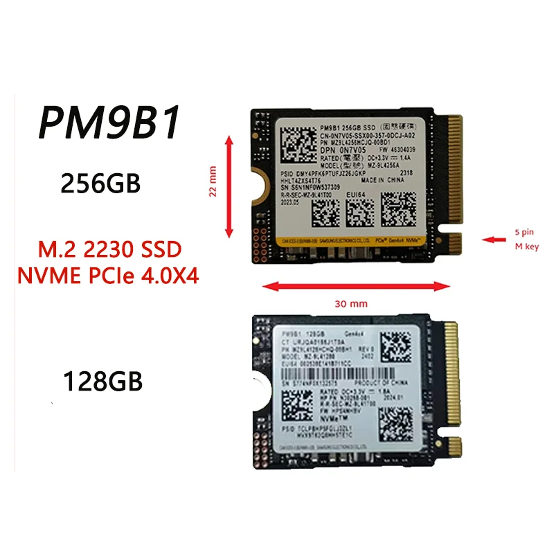 SAMSUNG SSD PM991a 256GB PM991 PM9B1 BM9C1 M.2 2230 NVMe SSD