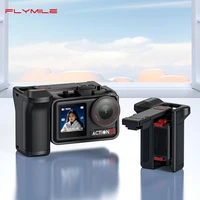 Empuñadura Flymile Xplorer con Botón de Obturador para DJI Action 5 Pro, Accesorios de Video Vlgo, Compatible con Jaula DJI