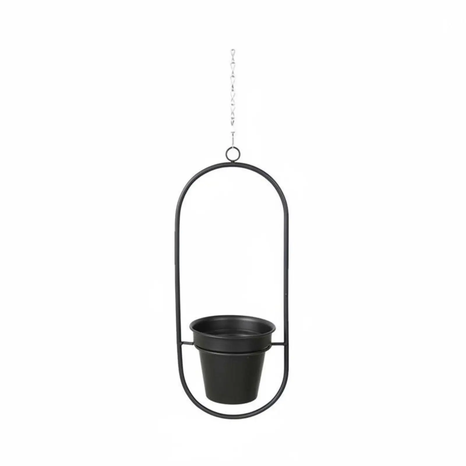 Hanging Basket Modern Iron Hanging Flowerpot Minimalist Plant Holder for Balcony Hanging Planter Indoor Room Greenery
