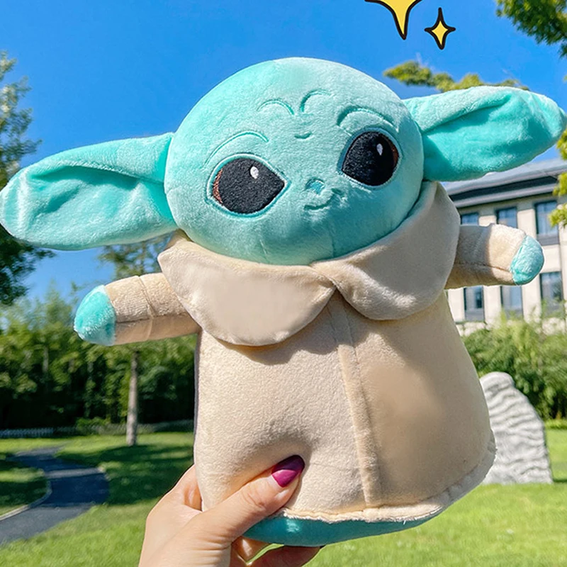 30-65cm Baby Yoda Plush Toys Mandalorian Grogu Cartoon Kawaii Plushie Anime Birthday Pillow Stuffed Gift for Childrens Xmas - view 4