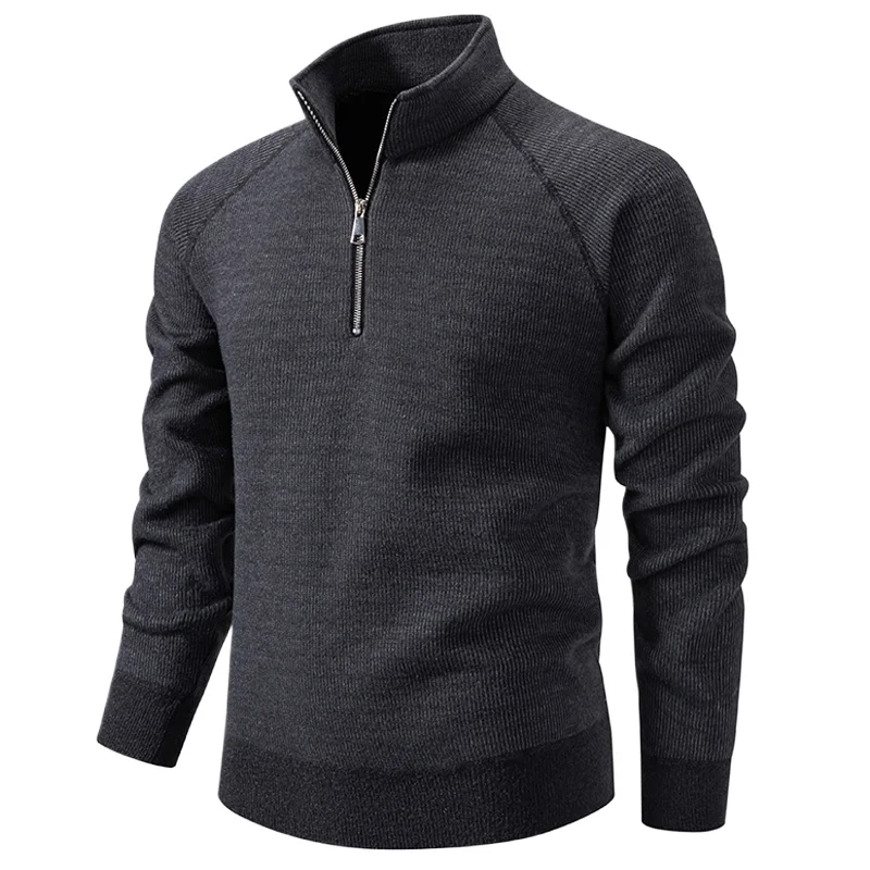 

Sweater Mens Pull Oversize Homme 2026 Vintage Half Zipper Stand Collar Designer Jerseys De Hombre Man Pullovers Sweaters Coats